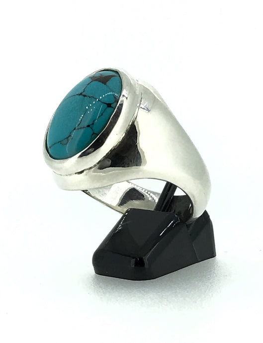 Turquoise Signet Ring - Large