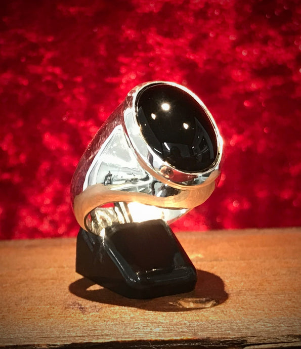 Onyx Signet Ring - Medium
