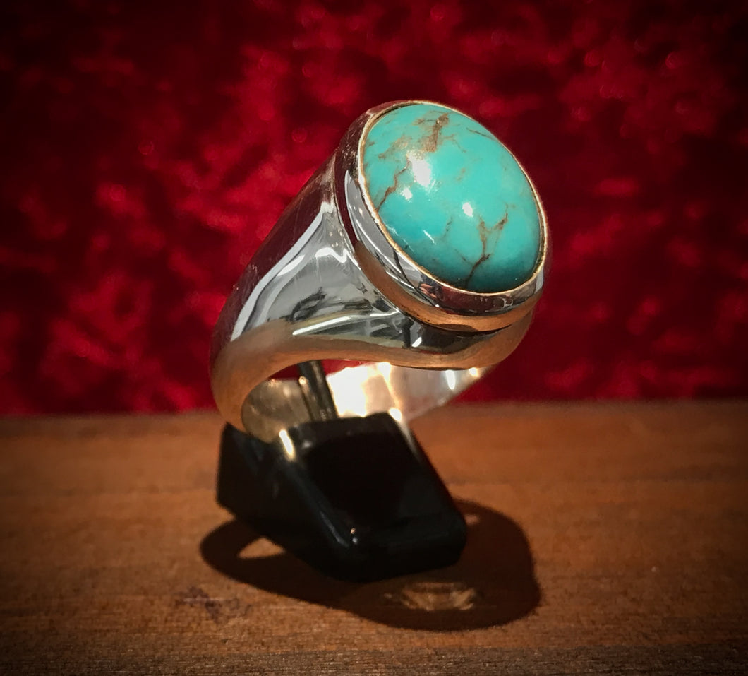Turquoise Signet Ring - Medium